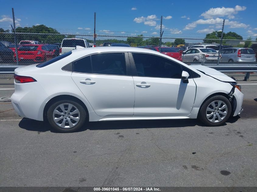 2021 Toyota Corolla Le VIN: 5YFEPMAE1MP190695 Lot: 39601045