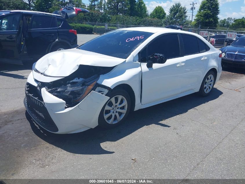 2021 Toyota Corolla Le VIN: 5YFEPMAE1MP190695 Lot: 39601045