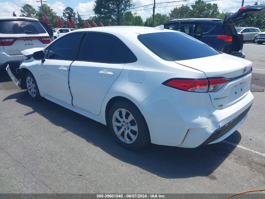 2021 Toyota Corolla Le VIN: 5YFEPMAE1MP190695 Lot: 39601045