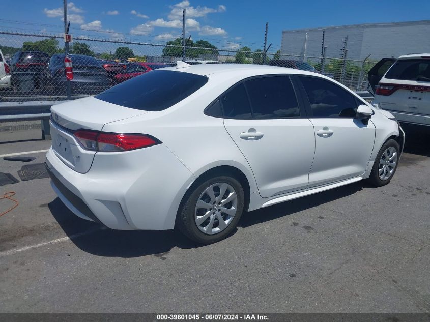 2021 Toyota Corolla Le VIN: 5YFEPMAE1MP190695 Lot: 39601045