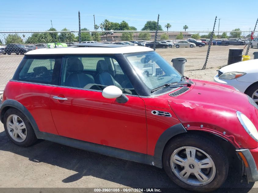 2003 Mini Cooper S VIN: WMWRE33453TD61297 Lot: 39601085