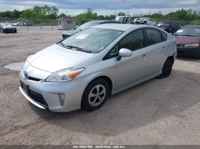 2013 Toyota Prius Two VIN: JTDKN3DU5D5702509 Lot: 39601090