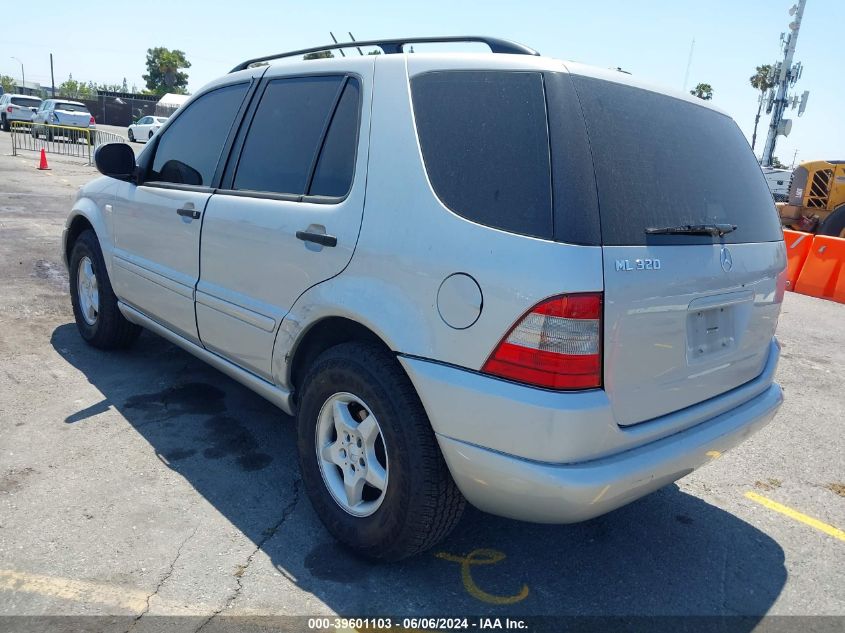 2001 Mercedes-Benz Ml 320 VIN: 4JGAB54E91A287122 Lot: 39601103