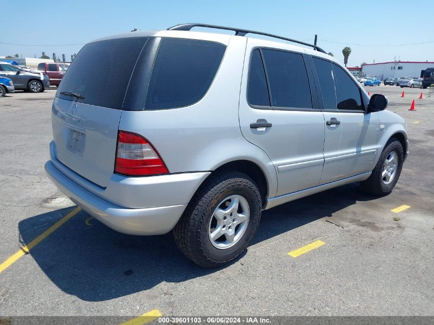 2001 Mercedes-Benz Ml 320 VIN: 4JGAB54E91A287122 Lot: 39601103