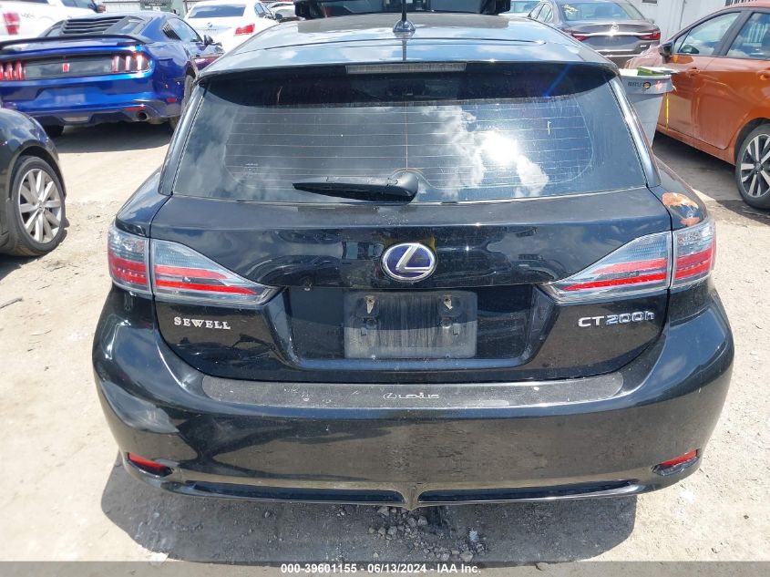 2012 Lexus Ct 200H Premium VIN: JTHKD5BH3C2116636 Lot: 39601155