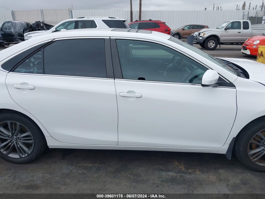 2016 Toyota Camry Se VIN: 4T1BF1FK3GU166002 Lot: 39601178