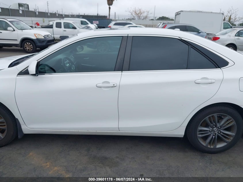 2016 Toyota Camry Se VIN: 4T1BF1FK3GU166002 Lot: 39601178