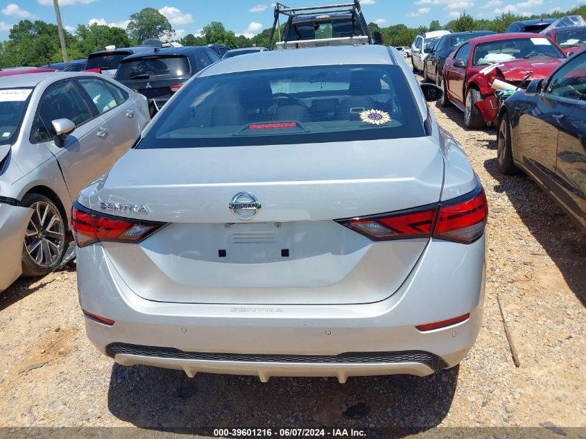 2022 Nissan Sentra S Xtronic Cvt VIN: 3N1AB8BV6NY259923 Lot: 39601216