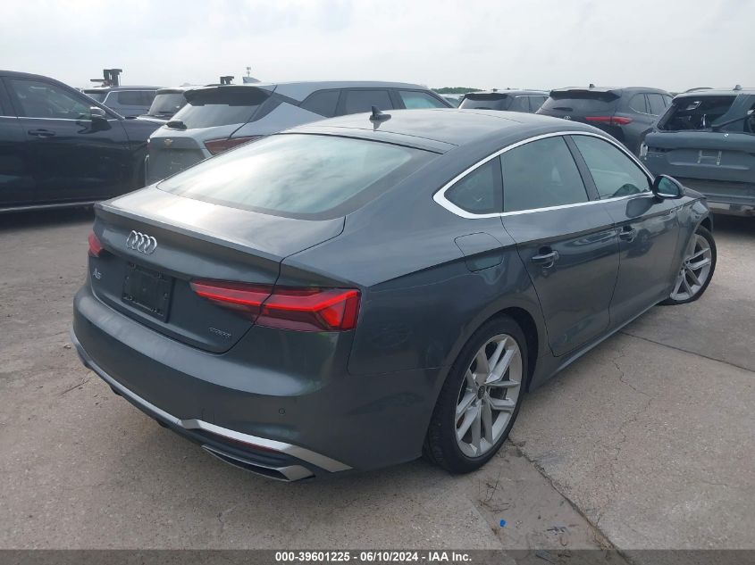 2024 Audi A5 Sportback Premium Plus 45 Tfsi Quattro S Tronic VIN: WAUFACF56RA015697 Lot: 39601225