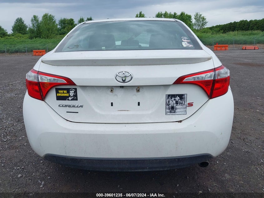 2016 Toyota Corolla S Plus VIN: 2T1BURHE4GC725151 Lot: 39601235
