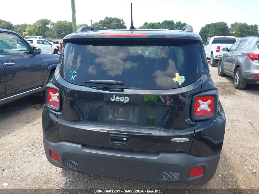 2019 Jeep Renegade Latitude Fwd VIN: ZACNJABBXKPK23941 Lot: 39601281