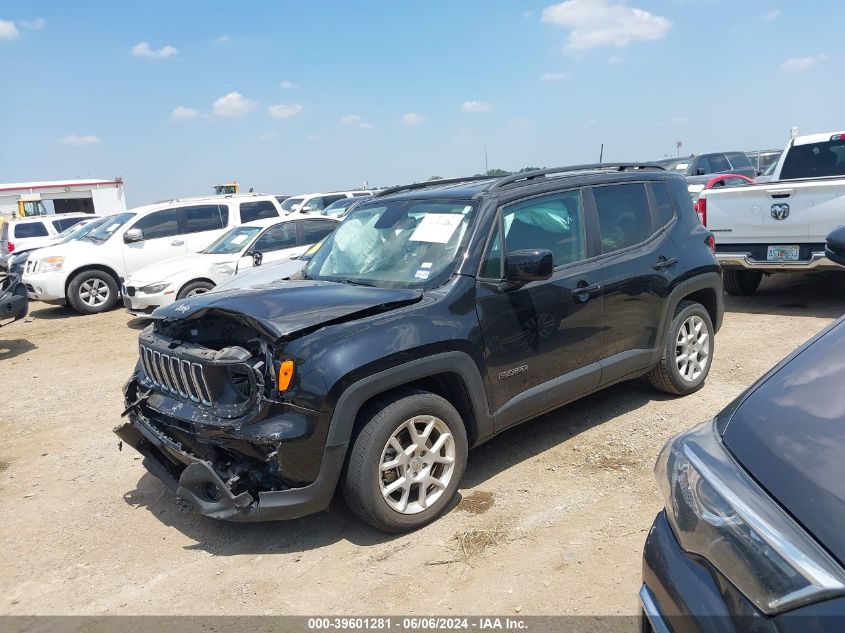 2019 Jeep Renegade Latitude Fwd VIN: ZACNJABBXKPK23941 Lot: 39601281