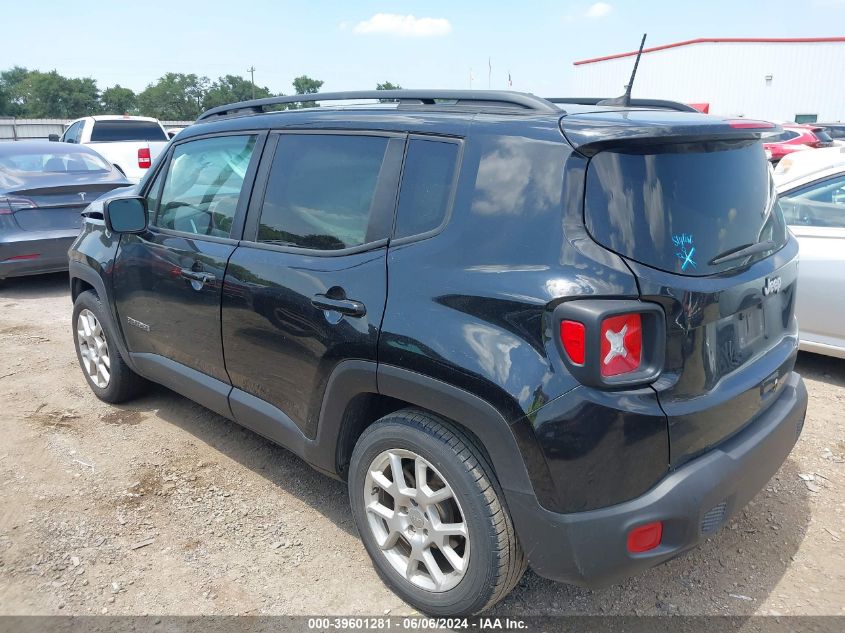 2019 Jeep Renegade Latitude Fwd VIN: ZACNJABBXKPK23941 Lot: 39601281