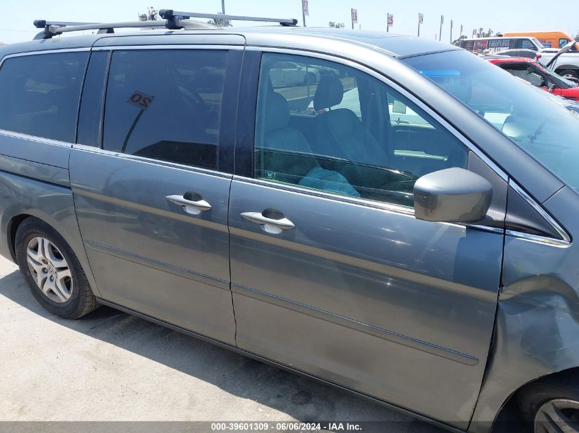 2007 Honda Odyssey Ex-L VIN: 5FNRL386X7B448749 Lot: 39601309