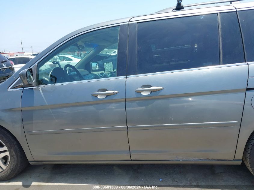 2007 Honda Odyssey Ex-L VIN: 5FNRL386X7B448749 Lot: 39601309