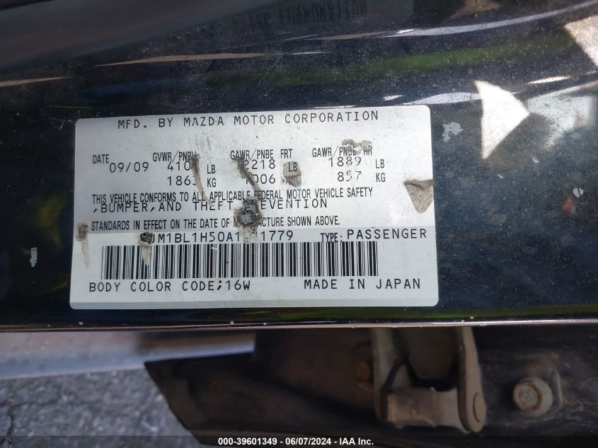 2010 Mazda Mazda3 S Grand Touring VIN: JM1BL1H50A1211779 Lot: 39601349