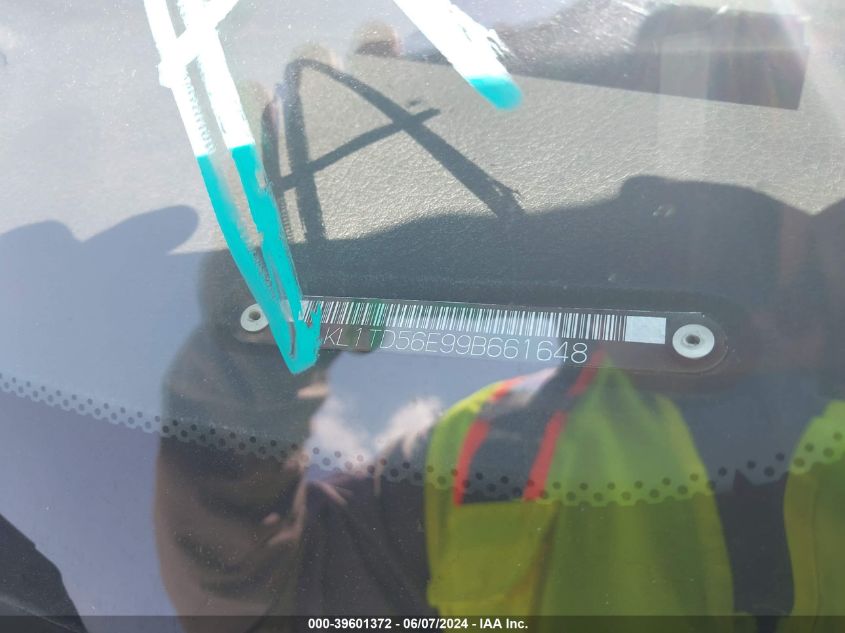 2009 Chevrolet Aveo Lt VIN: KL1TD56E99B661648 Lot: 39601372