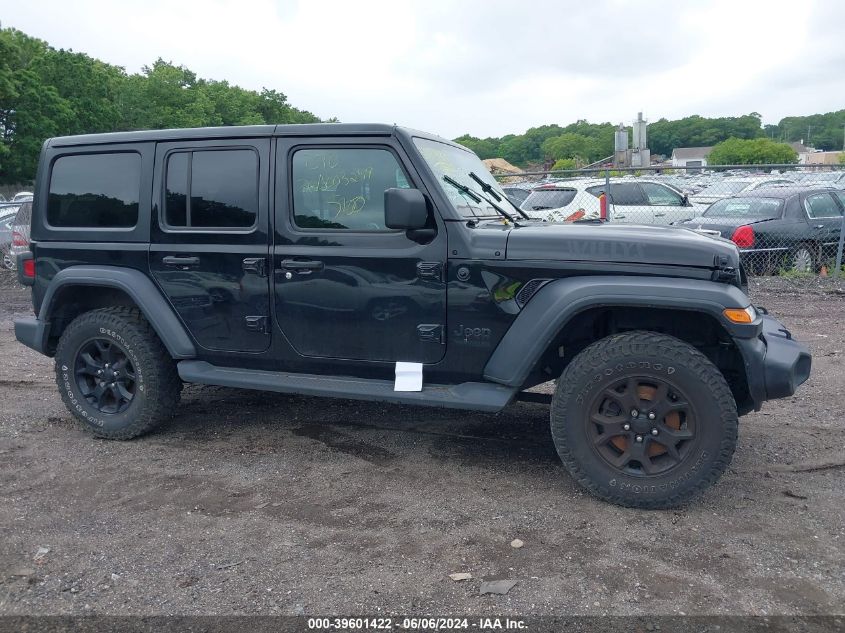 2020 Jeep Wrangler Unlimited Willys 4X4 VIN: 1C4HJXDN8LW170347 Lot: 39601422