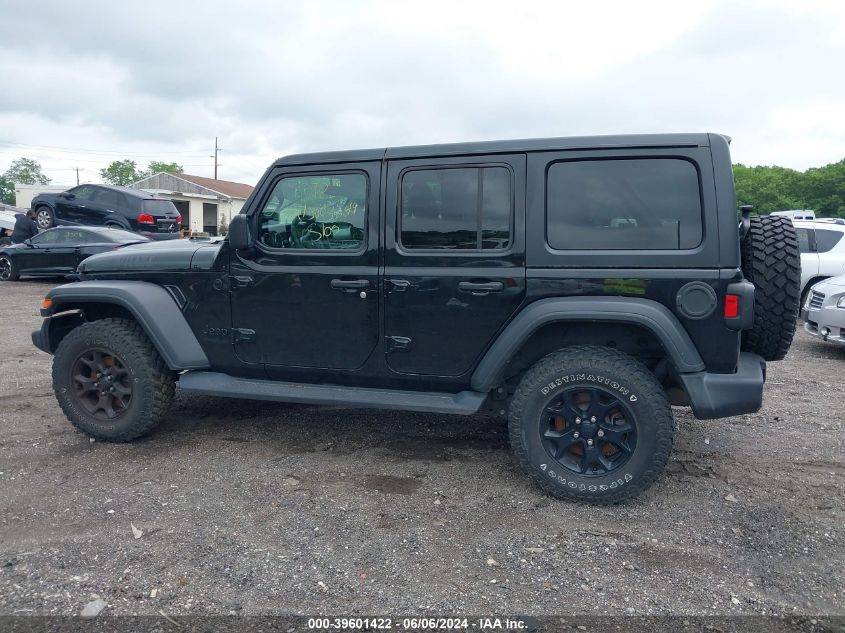 2020 Jeep Wrangler Unlimited Willys 4X4 VIN: 1C4HJXDN8LW170347 Lot: 39601422