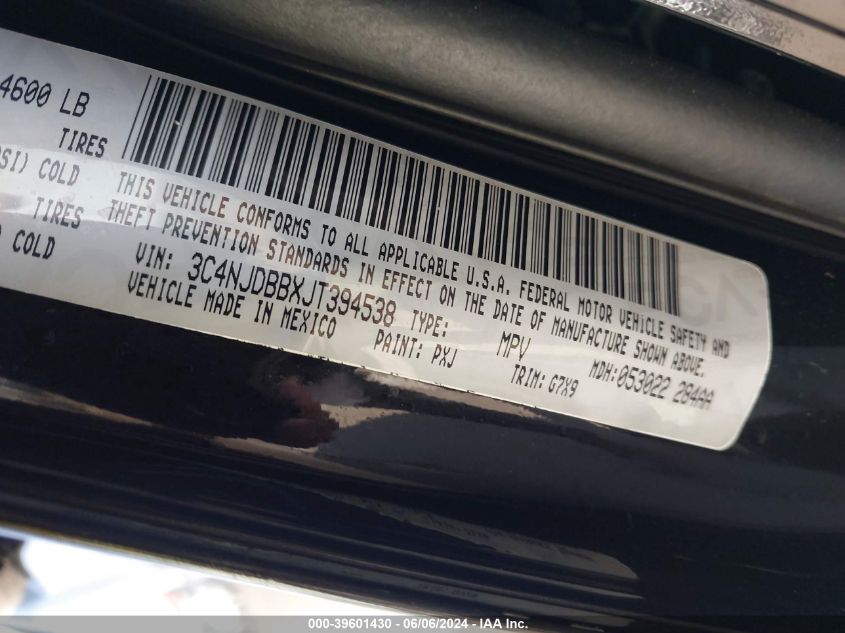 2018 JEEP COMPASS LATITUDE - 3C4NJDBBXJT394538