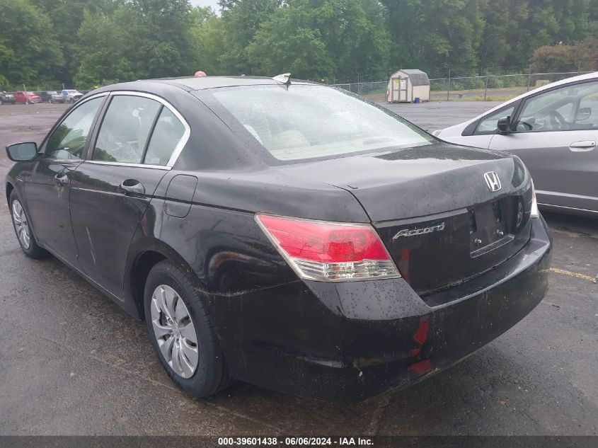 2010 Honda Accord 2.4 Lx VIN: 1HGCP2F39AA015051 Lot: 39601438