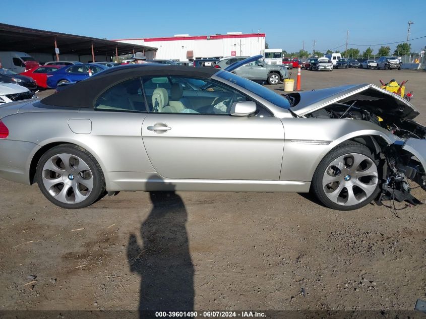 2006 BMW 650I VIN: WBAEK13486CN78789 Lot: 39601490