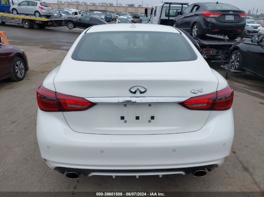 2021 Infiniti Q50 Sensory VIN: JN1EV7CPXMM704054 Lot: 39601508