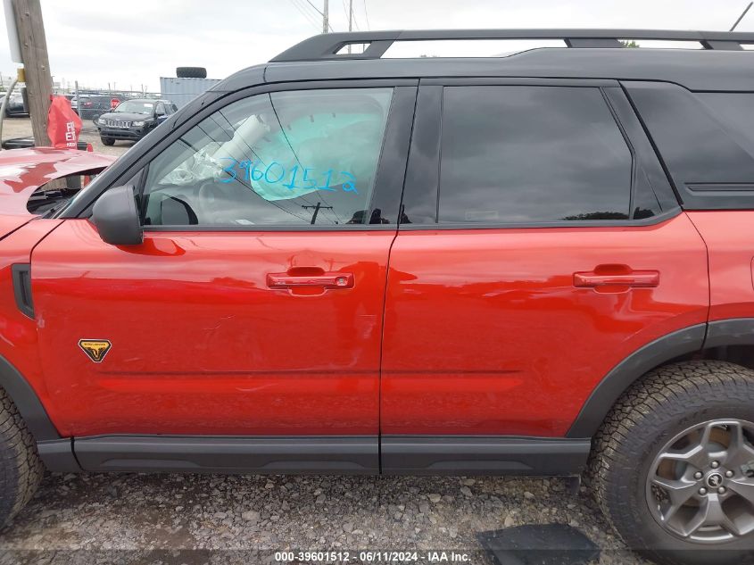 2024 Ford Bronco Sport Badlands VIN: 3FMCR9D96RRE10701 Lot: 39601512