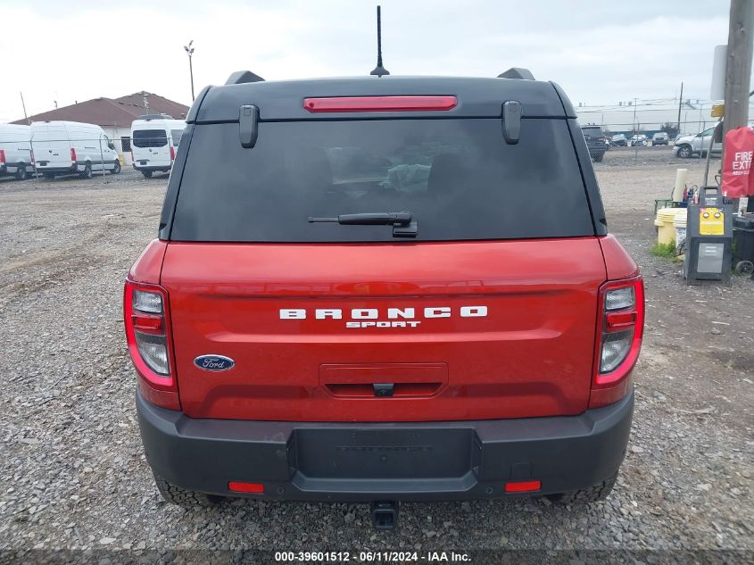 2024 Ford Bronco Sport Badlands VIN: 3FMCR9D96RRE10701 Lot: 39601512
