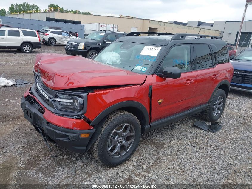2024 Ford Bronco Sport Badlands VIN: 3FMCR9D96RRE10701 Lot: 39601512