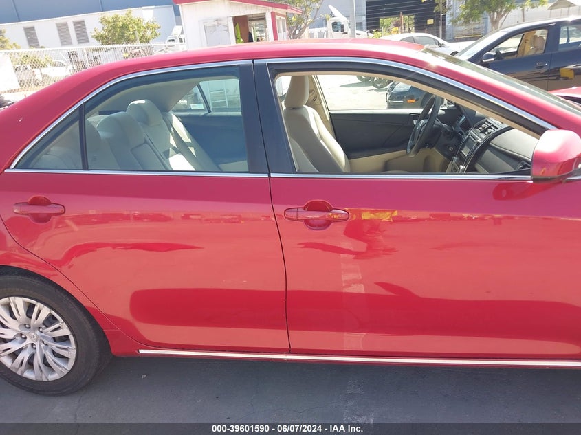 2012 Toyota Camry Le VIN: 4T4BF1FKXCR213803 Lot: 39601590