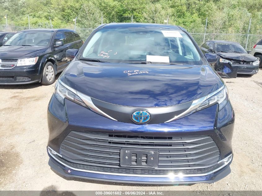 2021 Toyota Sienna Xle VIN: 5TDYRKEC4MS065976 Lot: 39601602