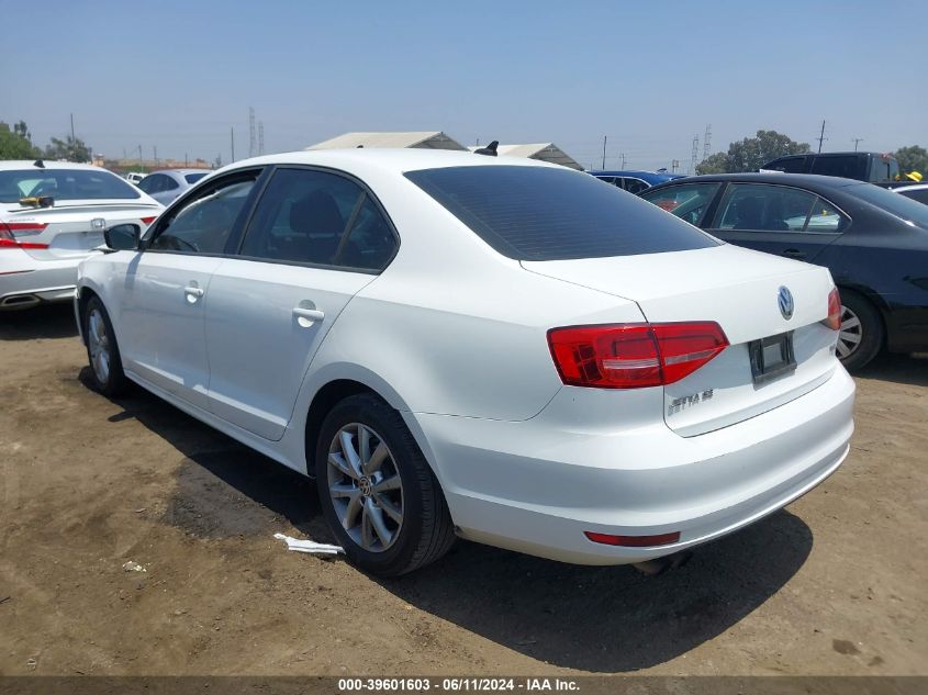 2015 Volkswagen Jetta 1.8T Se VIN: 3VWD17AJ7FM258307 Lot: 39601603