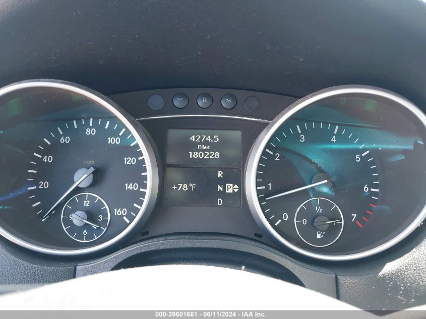 2009 Mercedes-Benz Ml 350 4Matic VIN: 4JGBB86E49A500833 Lot: 39601661