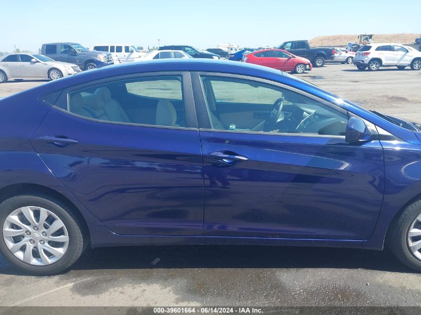 2013 Hyundai Elantra Gls VIN: 5NPDH4AE4DH225381 Lot: 39601664