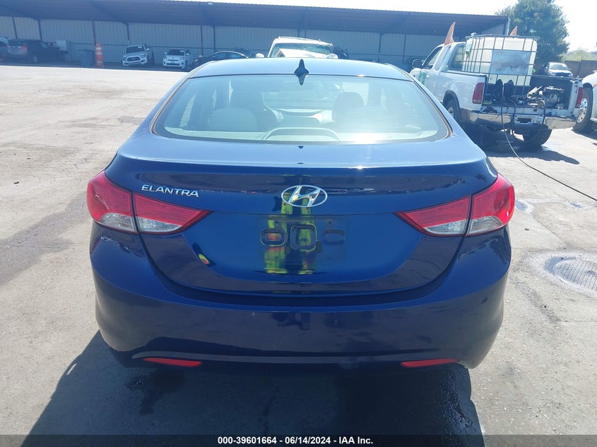 2013 Hyundai Elantra Gls VIN: 5NPDH4AE4DH225381 Lot: 39601664