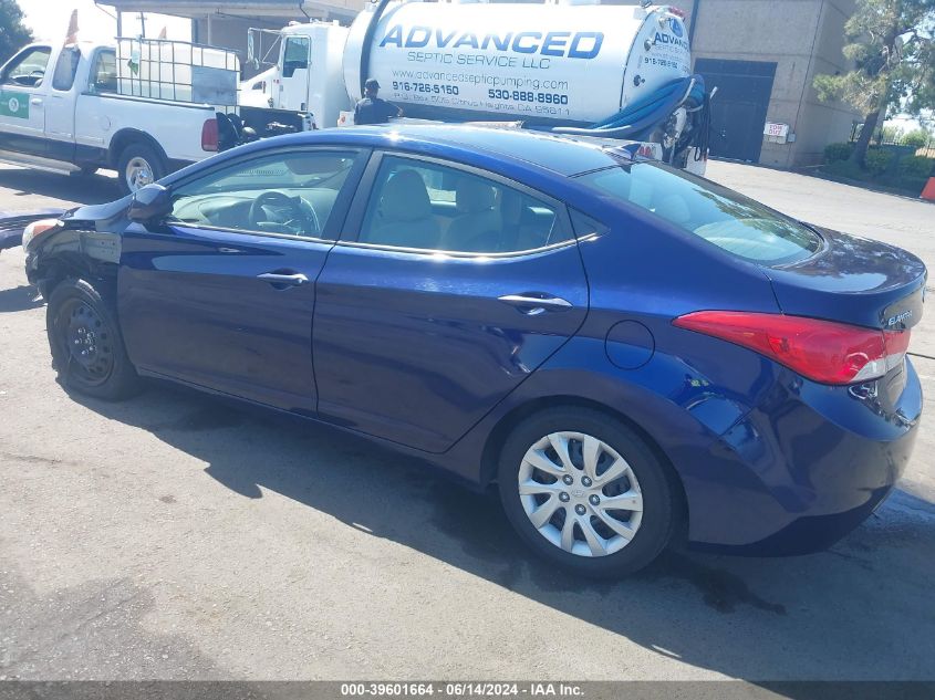 2013 Hyundai Elantra Gls VIN: 5NPDH4AE4DH225381 Lot: 39601664