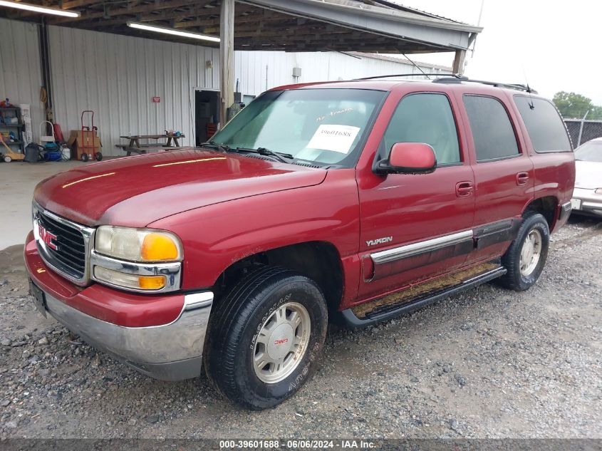 2001 GMC Yukon Slt VIN: 1GKEC13T01J197163 Lot: 39601688