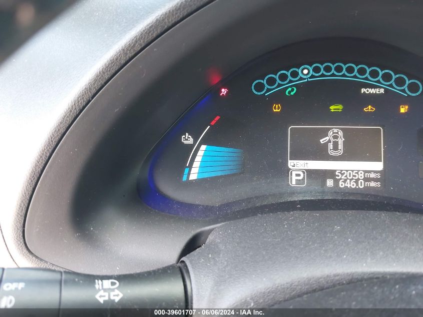 2014 Nissan Leaf Sl VIN: 1N4AZ0CP2EC339311 Lot: 39601707