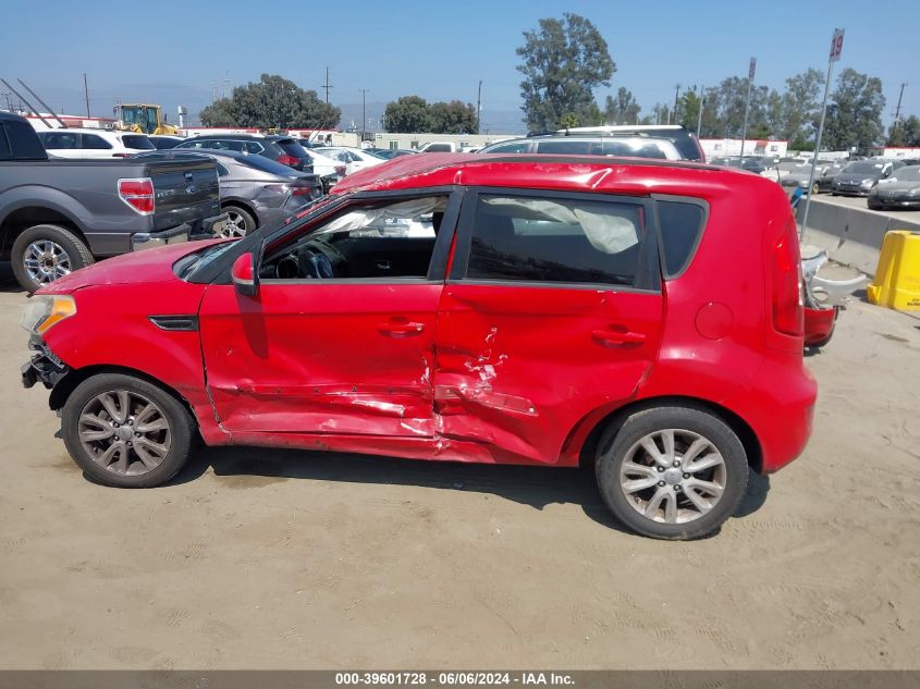2012 Kia Soul + VIN: KNDJT2A65C7357910 Lot: 39601728