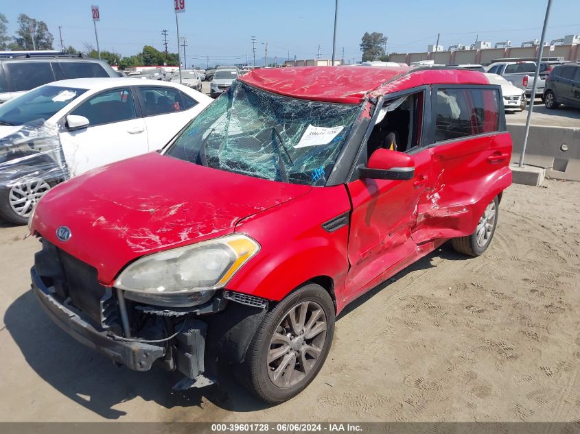 2012 Kia Soul + VIN: KNDJT2A65C7357910 Lot: 39601728