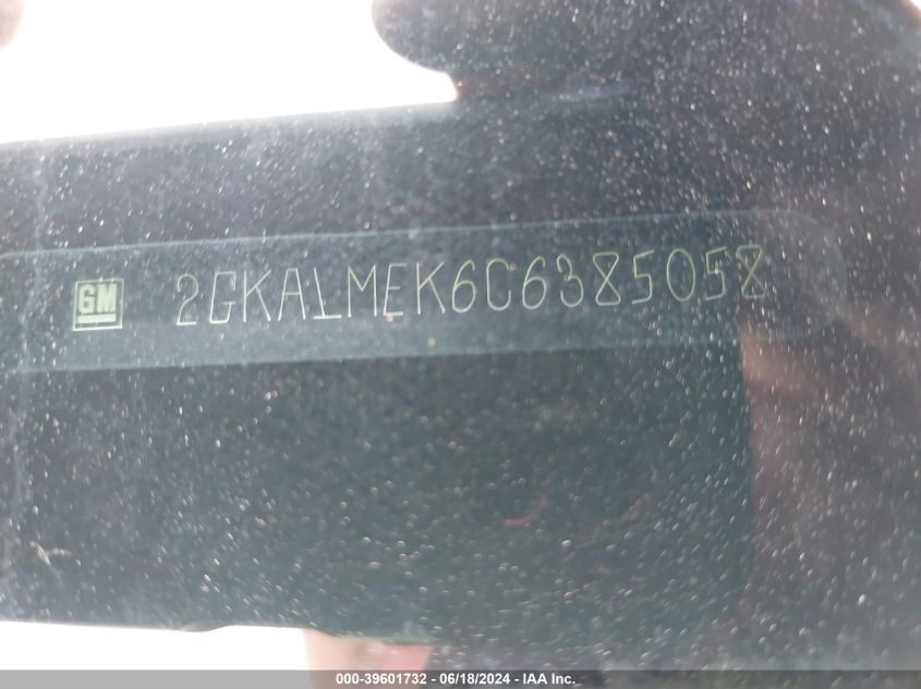 2012 GMC Terrain Sle-1 VIN: 2GKALMEK6C6385058 Lot: 39601732