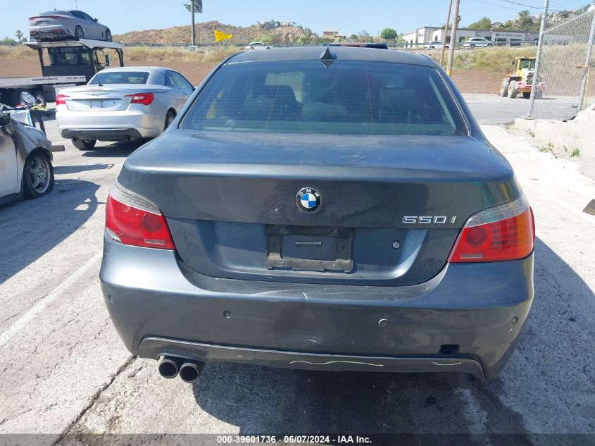 2008 BMW 550I VIN: WBANW53528CT50472 Lot: 39601736