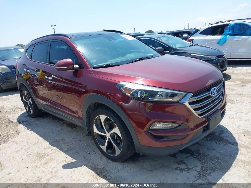 2016 Hyundai Tucson Limited VIN: KM8J33A20GU193150 Lot: 39601801