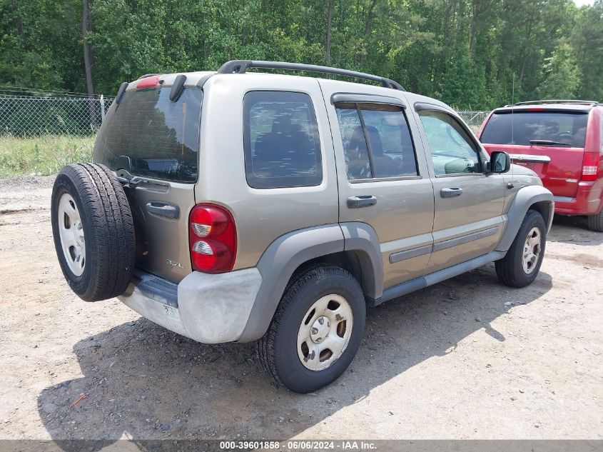 2007 Jeep Liberty Sport VIN: 1J4GL48K77W686560 Lot: 39601858