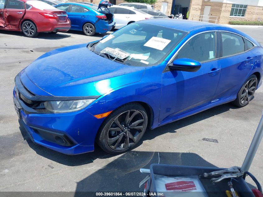 2019 Honda Civic Sport VIN: 2HGFC2F80KH506034 Lot: 39601864