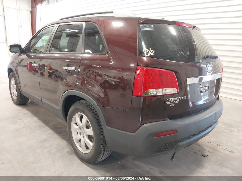 2013 Kia Sorento Lx VIN: 5XYKT4A24DG335916 Lot: 39601914