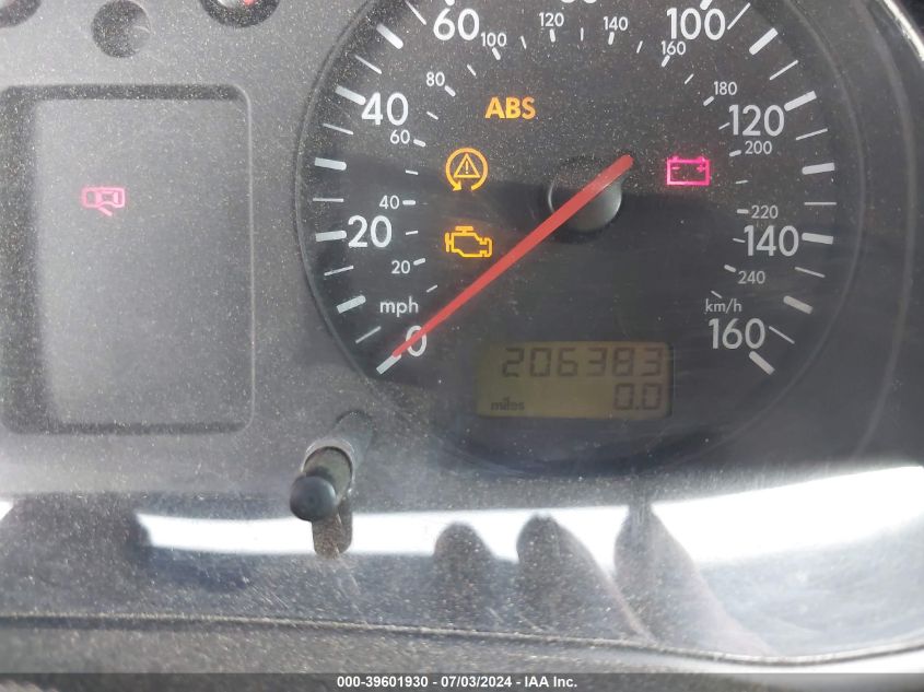 2003 Volkswagen Gti 1.8T (A5)/1.8T (M5) VIN: 9BWDE61J134037073 Lot: 39601930