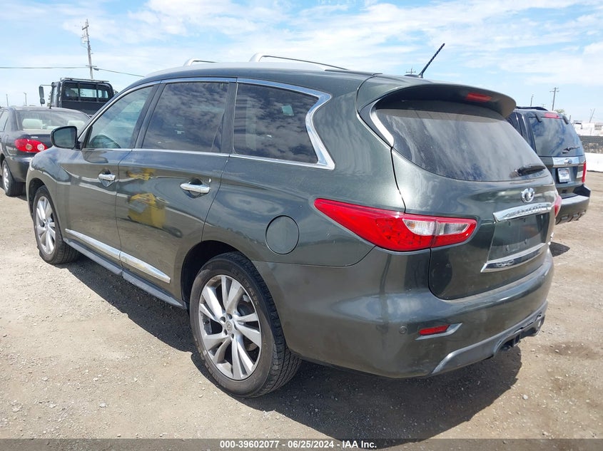 2013 Infiniti Jx35 VIN: 5N1AL0MM8DC301298 Lot: 39602077