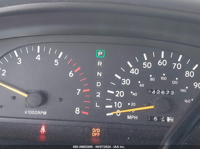 1997 Toyota Tacoma Base V6 VIN: 4TAVN52N2VZ283061 Lot: 39602085